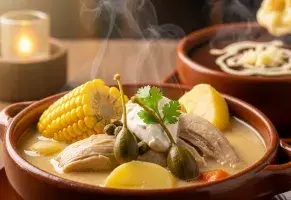 b) Cremoso y reconfortante.​