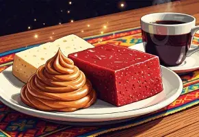 a) Arequipe o bocadillo, algo tradicional pero ¡dulce!​