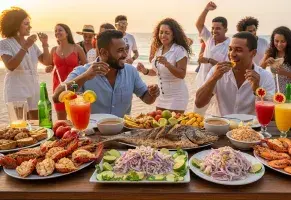 c) Cultura viva junto al mar.​