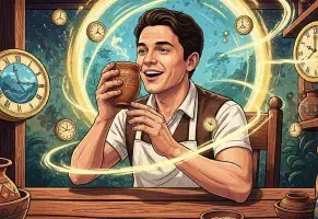 a) Viajar en el tiempo con un sorbo de chicha.