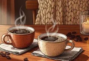 d) Un café con buena compañía y conversación tranqui.​