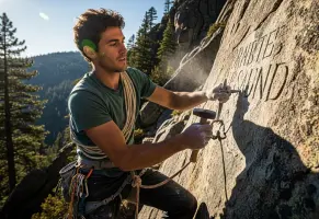 d) “Respeta la montaña y sus reglas”​