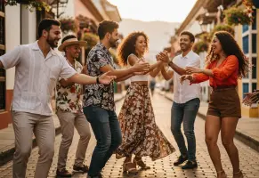 b)  El que siempre improvisa pasos de baile