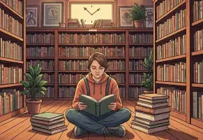 e) Ir a una librería de segunda y perder la noción del tiempo.​