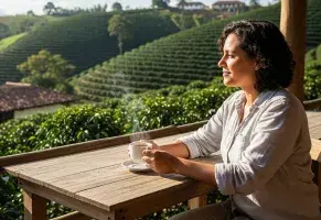 c) Una finca cafetera