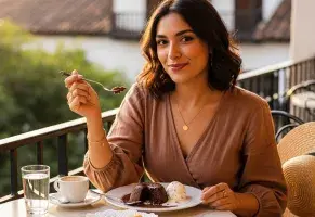 d) “Siempre dejo espacio para el postre”​