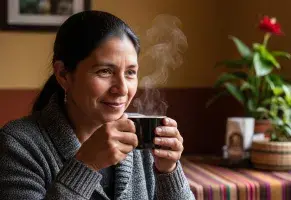 d) El aroma del café colombiano conquistando el mundo