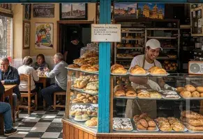 a) Pan recién horneado