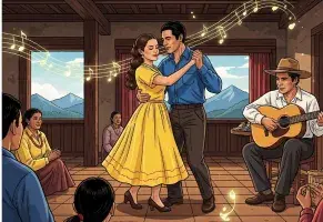 a) Boleros o música andina, de mi tierrita.​