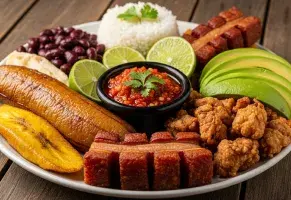 c) Mezcla de sabores intensos.​