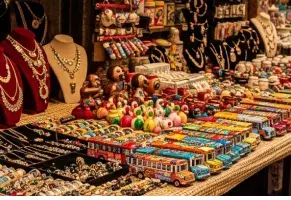 b) Un rincón lleno de texturas, colores y diseños