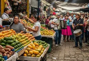 a) Donde hay ritmos, risas y algo que parece parte de una fiesta