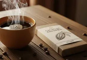 d) Cafecito, buena charla y comida rica.​